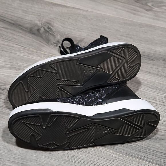 EUC Guess Black Manney Knit Logo High Top Sneakers - Picture 7 of 7